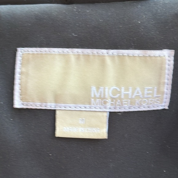 MICHAEL Michael Kors Asymmetrical Quilted-Sleeve Coat - Picture 15 of 17